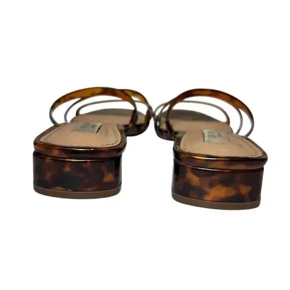 Steven New York Hades Sandal in Tortoise Slide Mini Heel Shoe Women's Size 5.5 - Picture 8 of 13